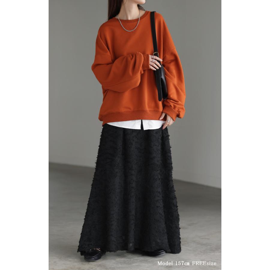 スカート 別売り セットアップ可 シフォン フリンジ レディース ボトムス ロング ロングスカート マキシ | HUG.U | 04