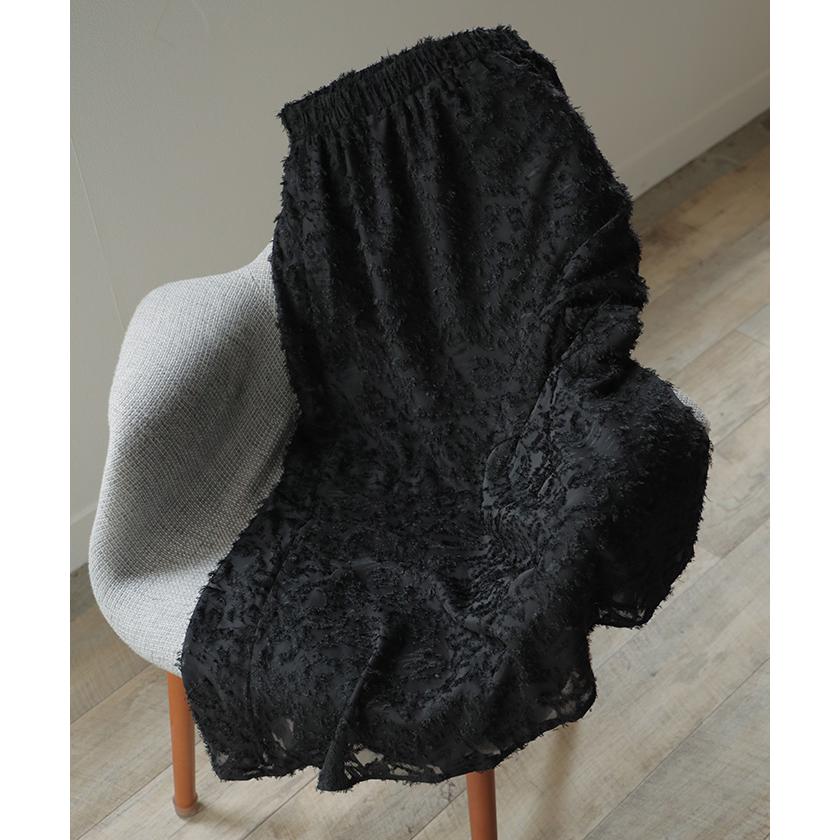 スカート 別売り セットアップ可 シフォン フリンジ レディース ボトムス ロング ロングスカート マキシ | HUG.U | 09