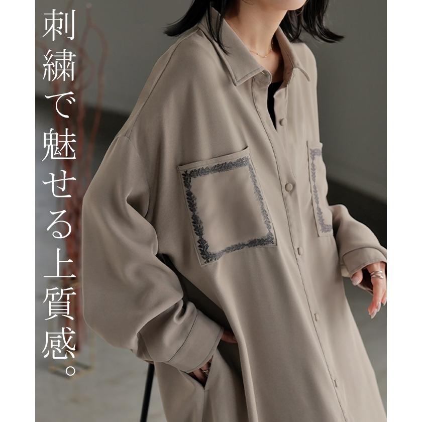 ワンピース シャツ 長袖 シャツワンピース シャツワンピ レディース ロング ロングワンピース Aライン マキシ マキシワンピース ワンピ ロングシャツの画像