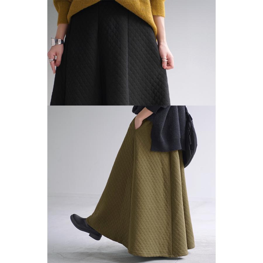 スカート ロングスカート マキシスカート ロング レディース マキシ 大きいサイズ 体型カバー Aライン | HUG.U | 13