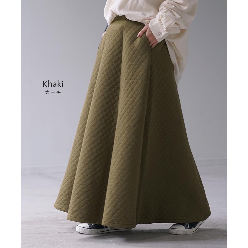 スカート ロングスカート マキシスカート ロング レディース マキシ 大きいサイズ 体型カバー Aライン | HUG.U | 17