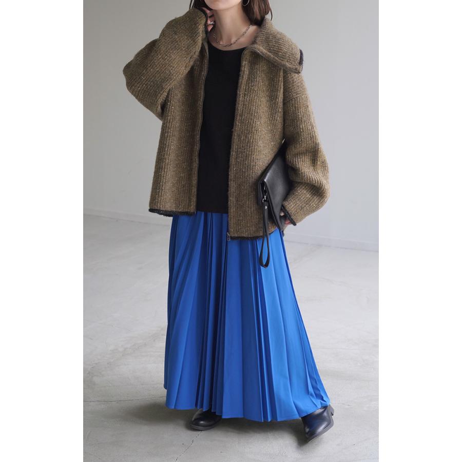 ニット 小顔 パーカー ニットパーカー アウター レディース ライトアウター トップス セーター ビッグ | HUG.U | 18