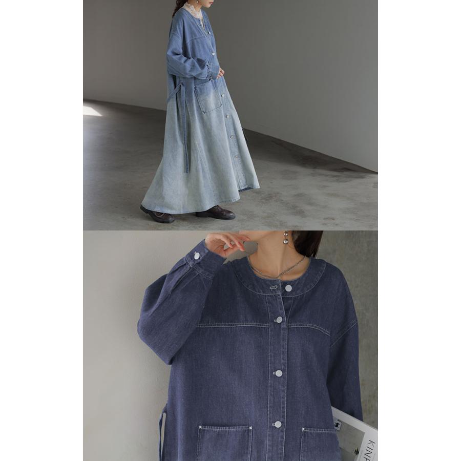 HUG.U（ハグユー） ワンピース デニム シャツ グラデーション シャツ