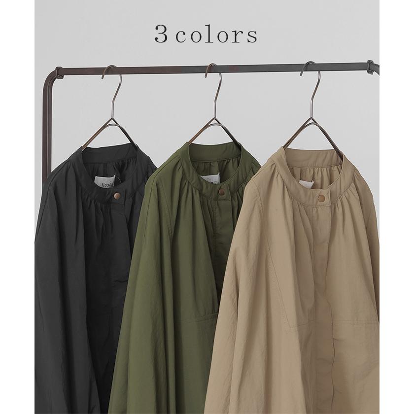 ジャケット ブルゾン 軽量 微 撥水 レディース アウター ロング コート ドルマン チュニック お尻が隠れる | HUG.U | 12