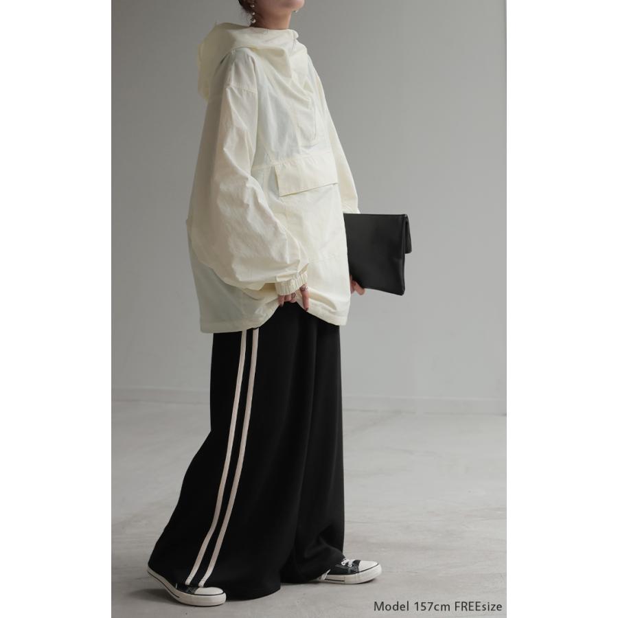 パーカー 撥水 ハーフジップ アノラック レディース  トップス オーバーサイズ ライトアウター アノラックパーカー | HUG.U | 11