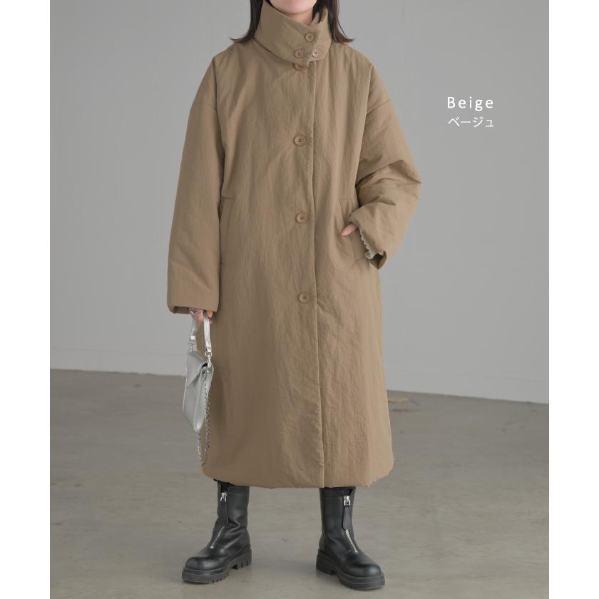 アウター 中綿 ロングコート ロング レディース ジャケット ブルゾン コート ダウン フェイクダウン ミリタリー | HUG.U | 15