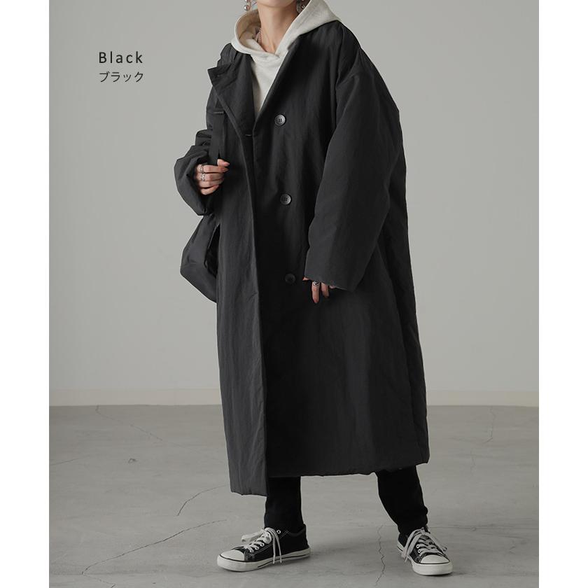 HUG.U アウター 中綿 ロングコート ロング レディース