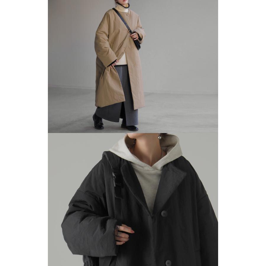 アウター 中綿 ロングコート ロング レディース ジャケット ブルゾン コート ダウン フェイクダウン ミリタリー | HUG.U | 18