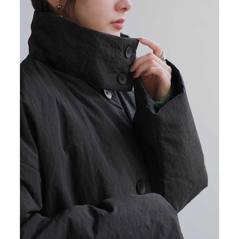 アウター 中綿 ロングコート ロング レディース ジャケット ブルゾン コート ダウン フェイクダウン ミリタリー | HUG.U | 05