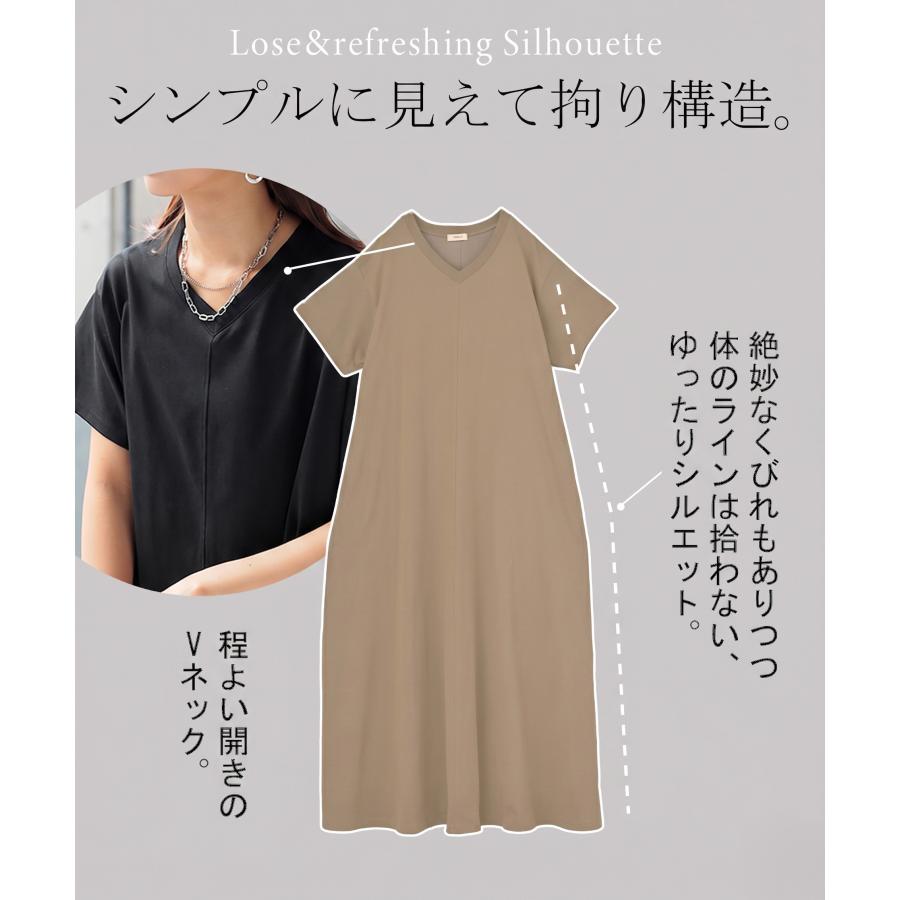 ワンピース Tシャツ 接触冷感 UVカット 選べる2丈 ロング ワンピ レディース 吸水 速乾 遮熱性 ロングワンピース カットソー Aライン マキシ シワになりにくい | HUG.U | 22