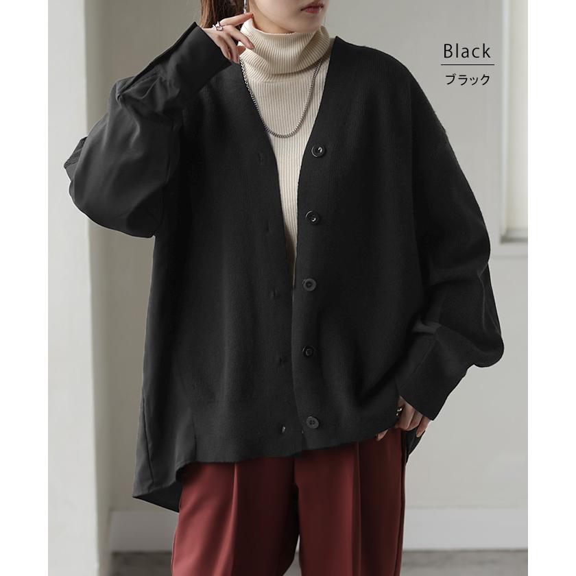 HUG.U（ハグユー） カーディガン 体型カバー レディース バックシャン