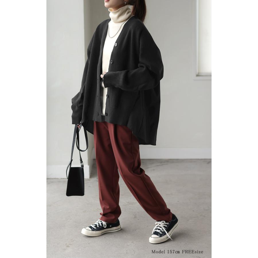 HUG.U（ハグユー） カーディガン 体型カバー レディース バックシャン