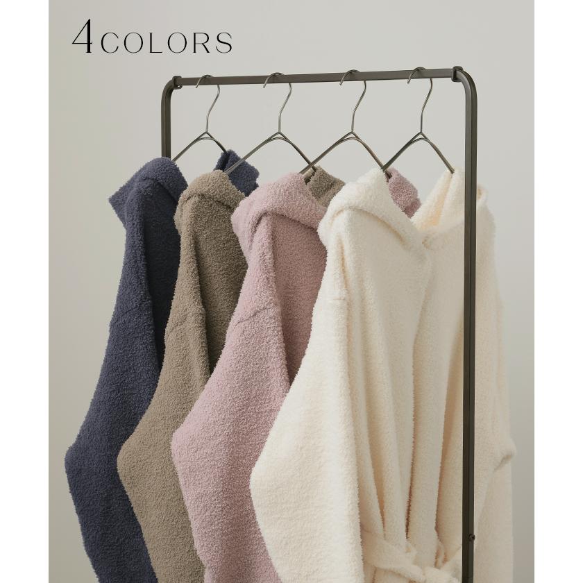 ルームウェア ガウン 着るブランケット レディース アウター カーディガン 部屋着 ワンピース ロング パジャマ ナイトウェア 無地 長袖 チクチクしない | HUG.U | 13