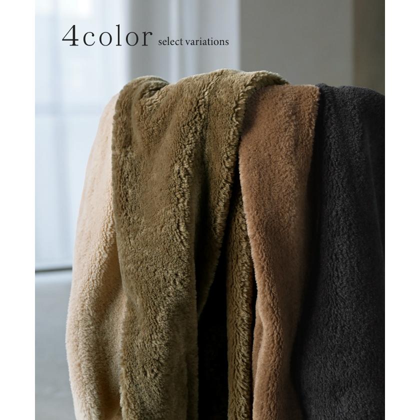 マフラー フェイク ファー 大判 レディース ストール 軽量 ロング 無地 チクチクしない 大判マフラー 大判ストール | HUG.U | 13