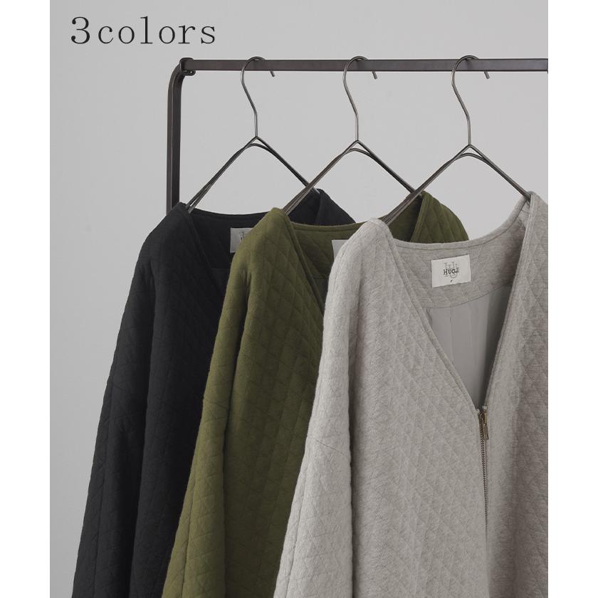 ジャケット キルティング ドルマン レディース ロング アウター トップス オーバー お尻が隠れる ジャンパー dolmanouter | HUG.U | 12