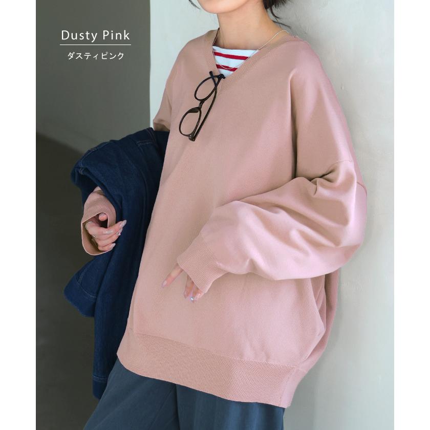 ニット チクチクしない スポンジニット レディース トップス セーター トレーナー オーバー | HUG.U | 25