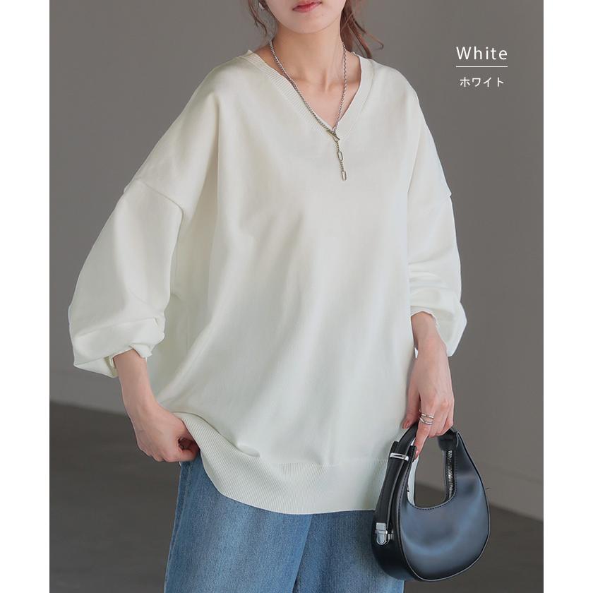 ニット チクチクしない スポンジニット レディース トップス セーター トレーナー オーバー | HUG.U | 27