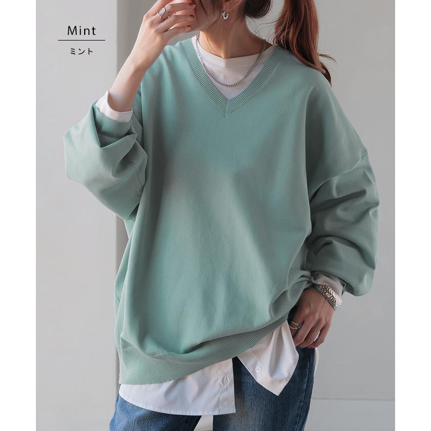 ニット チクチクしない スポンジニット レディース トップス セーター トレーナー オーバー | HUG.U | 29