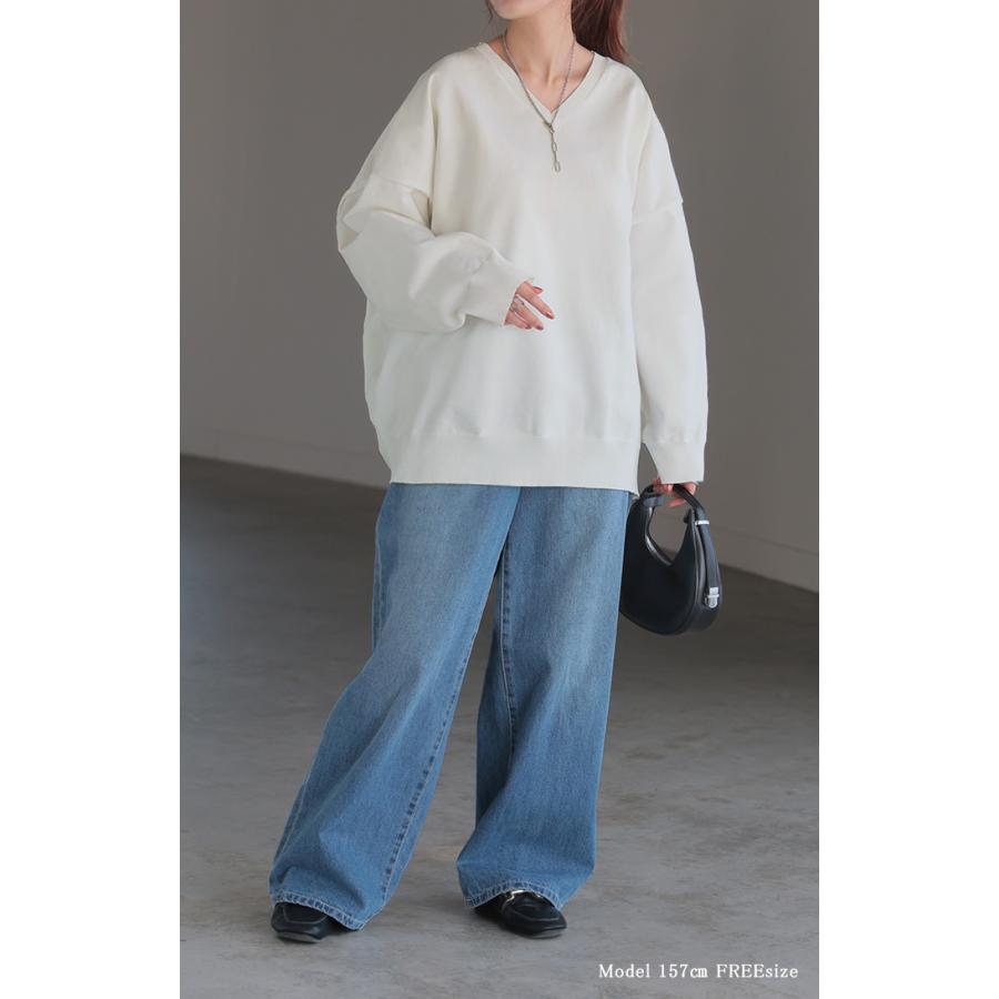 ニット チクチクしない スポンジニット レディース トップス セーター トレーナー オーバー | HUG.U | 16