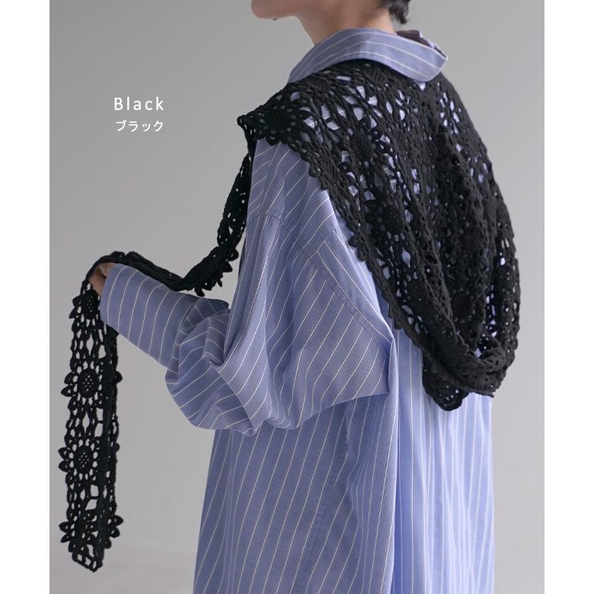 帽子 レース ニット帽 レディース ニット ビーニー ワッチ ニットハット ハット レースニット ボンネット 透かし編み 紐付き ニットキャップ | HUG.U | 11