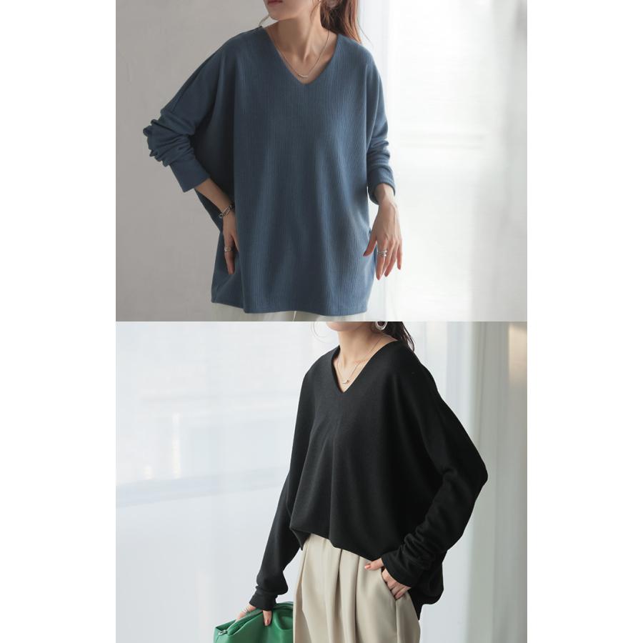 ロンT ドルマン トップス レディース 長袖 Tシャツ カットソー ロング ティーシャツ プルオーバー | HUG.U | 20