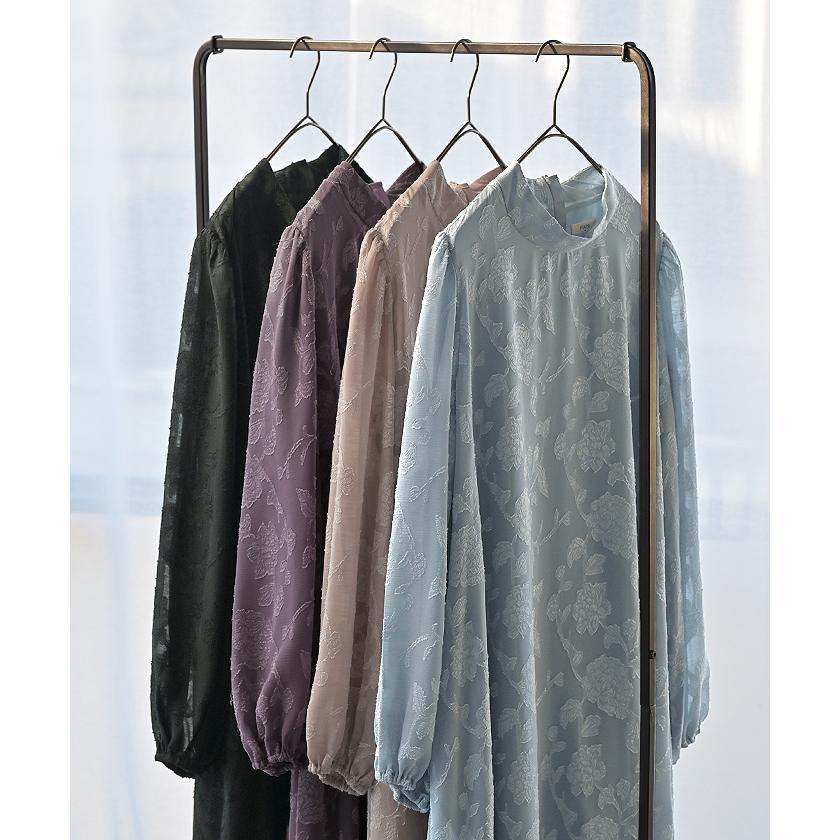 ワンピース 結婚式 お呼ばれ オケージョン ロングワンピース ロング 体型カバー レディース シフォン シワになりにくい | HUG.U | 15