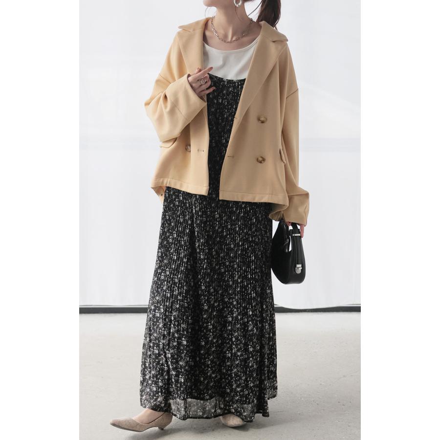 ジャケット アウター レディース ポンチ テーラードジャケット ロング テーラード 襟 シワになりにくい | HUG.U | 20