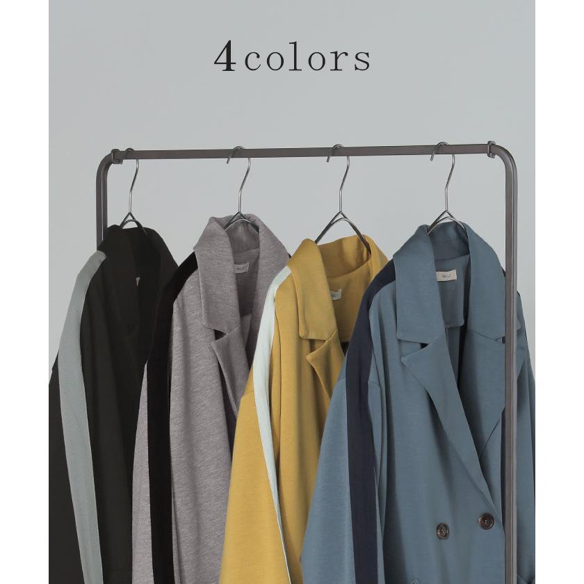 ジャケット テーラードジャケット アウター レディース ロング テーラード 襟 ライン ポンチ 長袖 羽織 ライトアウター チュニック オーバーサイズ メンズライク | HUG.U | 13