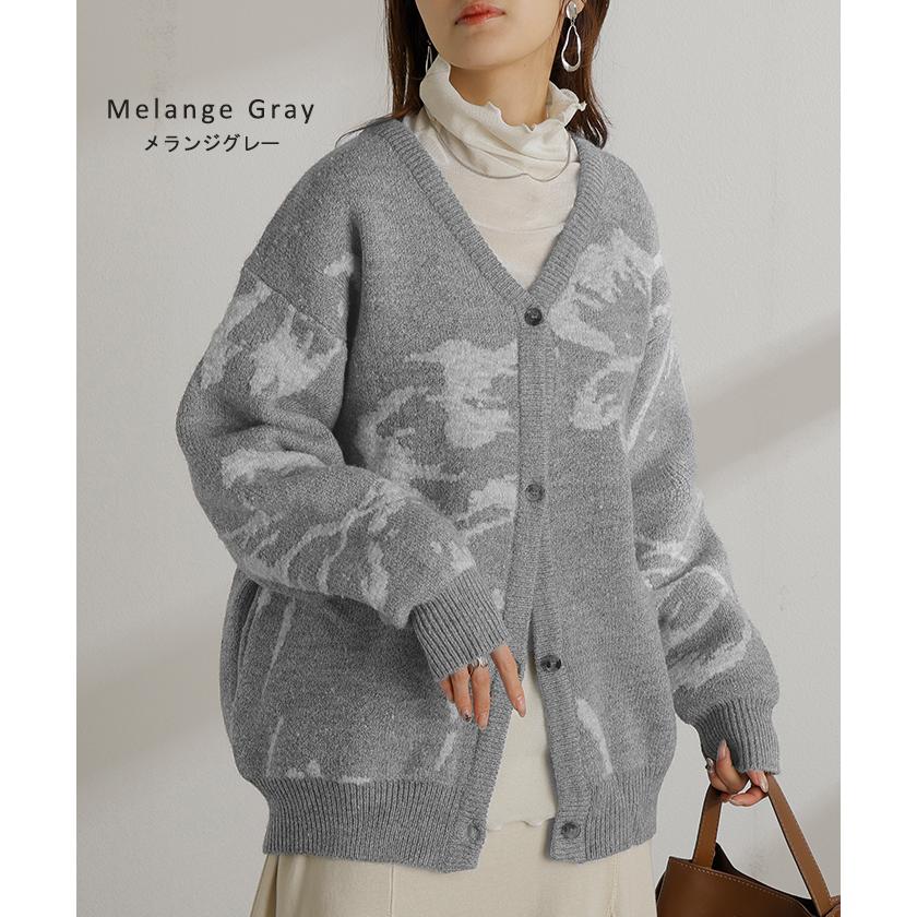 HUG.U（ハグユー） カーディガン 花柄 ニット レディース セーター