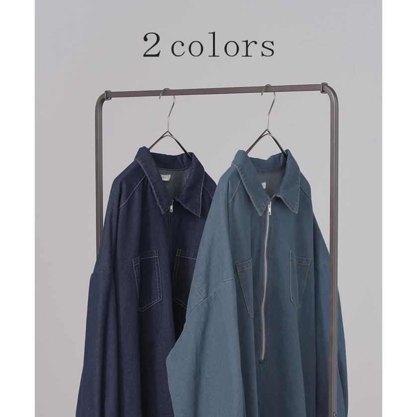 ワンピース デニム ワンピ ロング ロングワンピース デニムワンピース デニムワンピ レディース シャツ シャツワンピース | HUG.U | 13