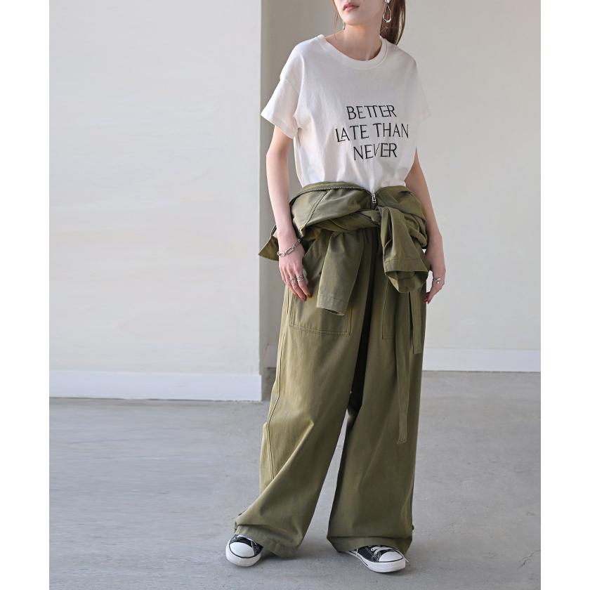 オールインワン つなぎ 綿100 レディース ジャンプ スーツ トップス パンツ ロング オーバー ドロップショルダー ミリタリー オーバーオール ロングパンツ | HUG.U | 20