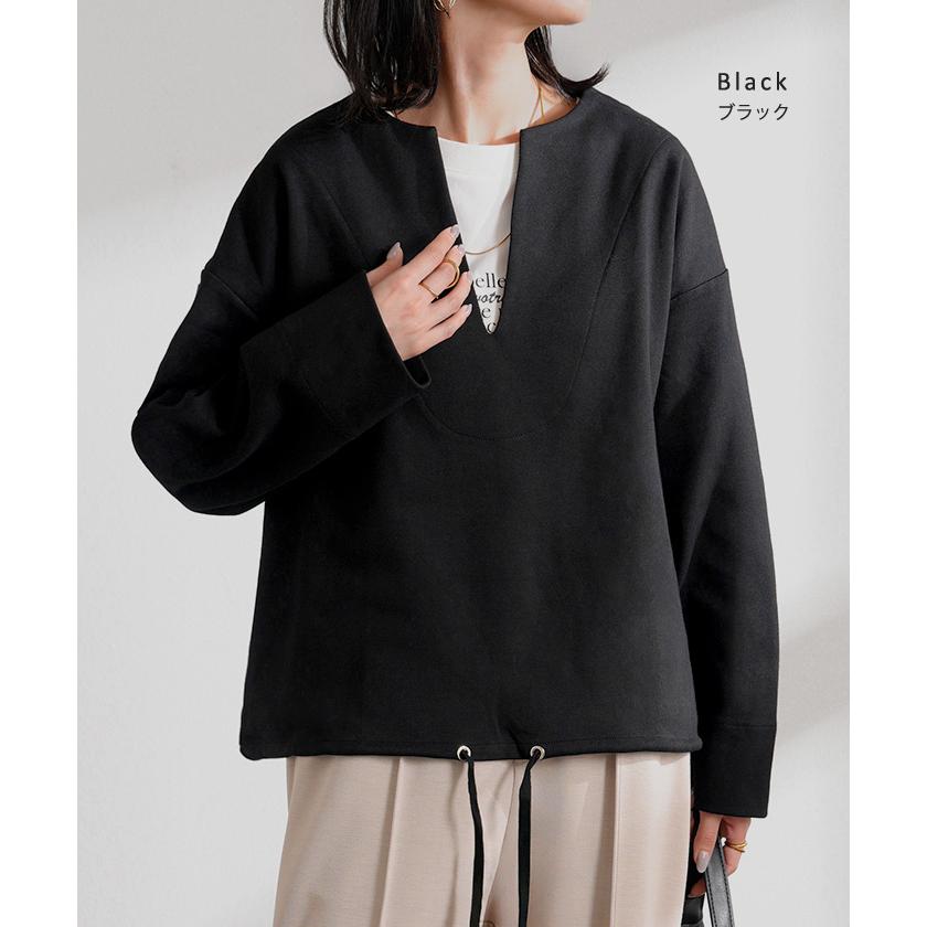 HUG.U（ハグユー） スウェット Vネック レディース トップス