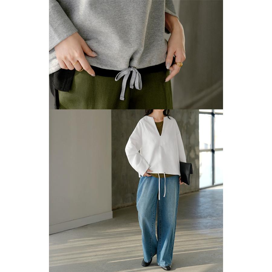 HUG.U（ハグユー） スウェット Vネック レディース トップス