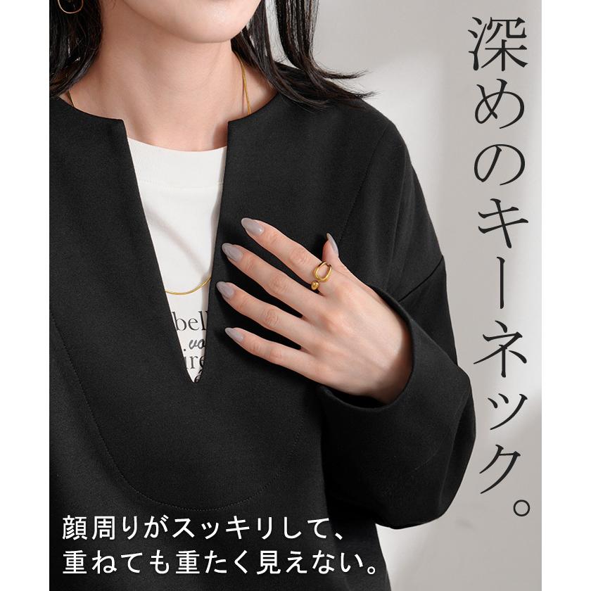 トップス HUG YOUR SKIN V neck sleeveless Flayered v-neck sleeveless (Black) - hug your skin | 60% - Asian