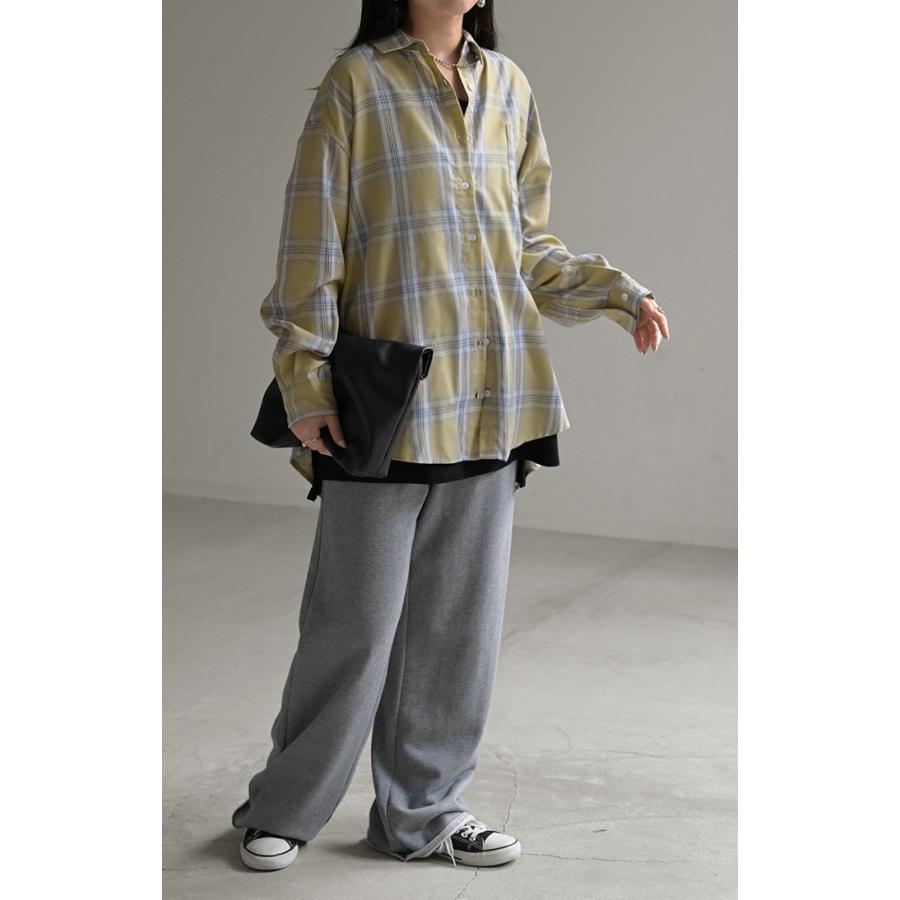 シャツ チェック柄 レディース トップス チェック チェックシャツ チェック柄シャツ 柄 ロング ブラウス | HUG.U | 14