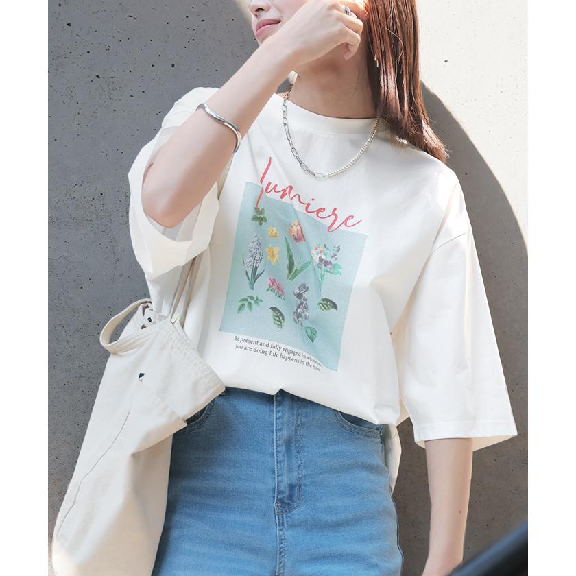 Tシャツ プリント 選べる柄 選べる袖丈 レディース トップス 長袖 半袖 接触冷感 ＵＶカット 抗菌 防臭 ロゴ | HUG.U | 06