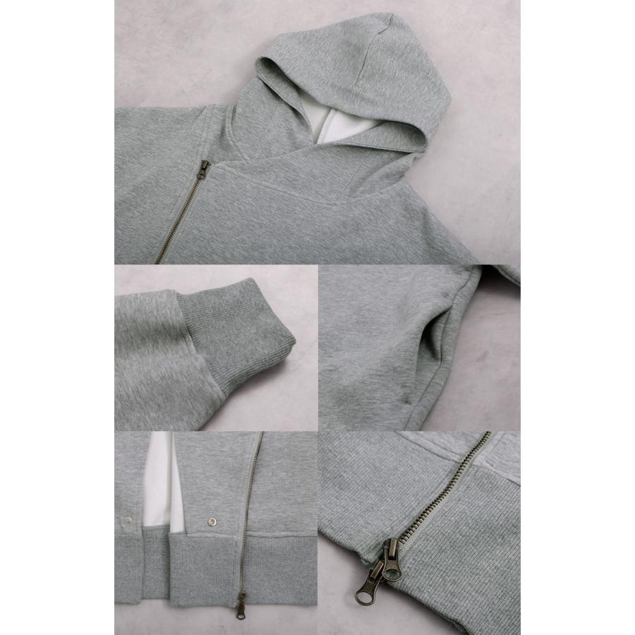 パーカー チュニック アシメ スポーティー アウター レディース ライトアウター トップス トレーナー フード | HUG.U | 24