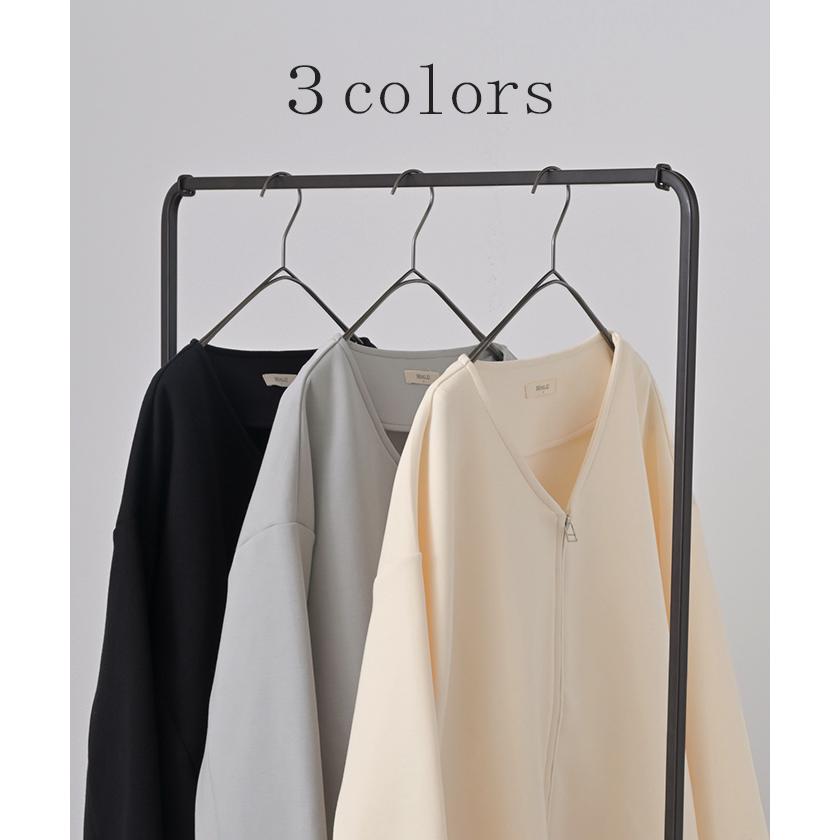 ジャケット ダンボール アウター レディース ロング トップス オーバー ドルマン ニット ジャンパー | HUG.U | 13