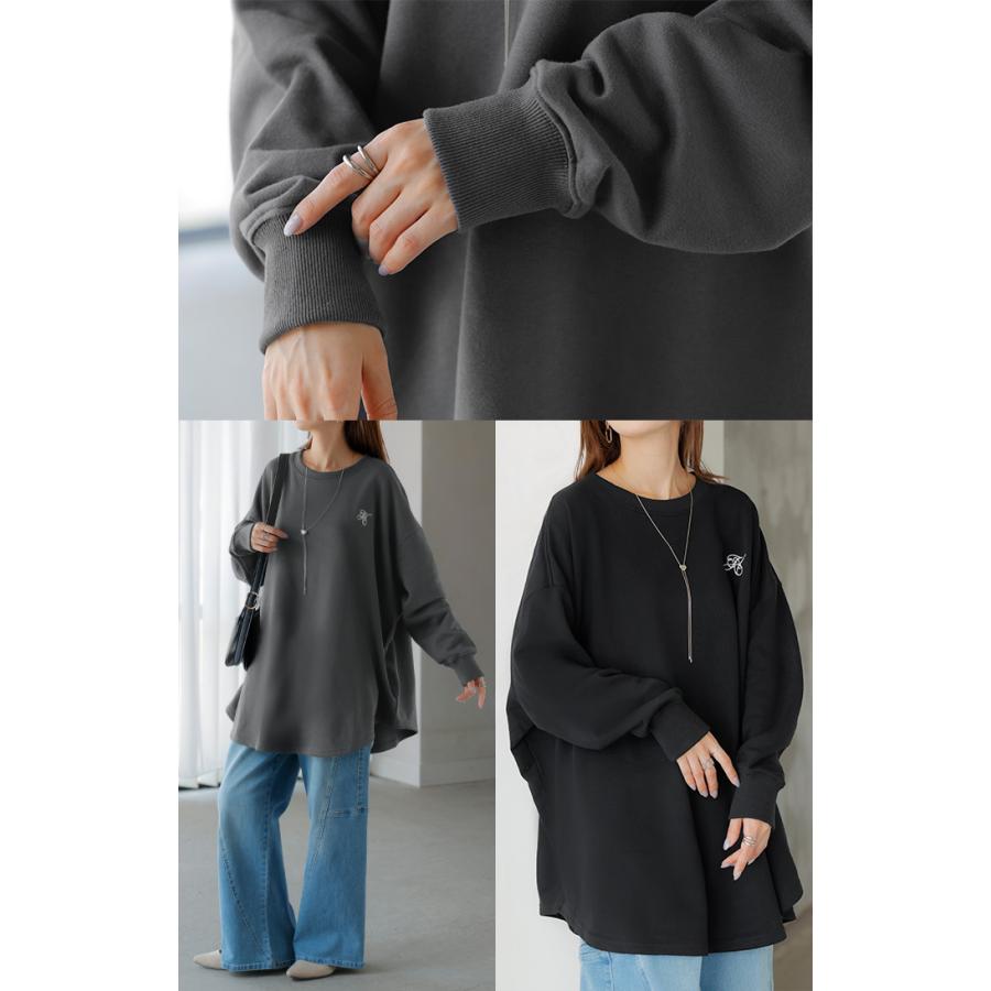 ■プチバトー　レディース　トレーナー　ロングTシャツ　L スウェット長袖プルオーバー｜ベビー服・子供服通販のPETTIT