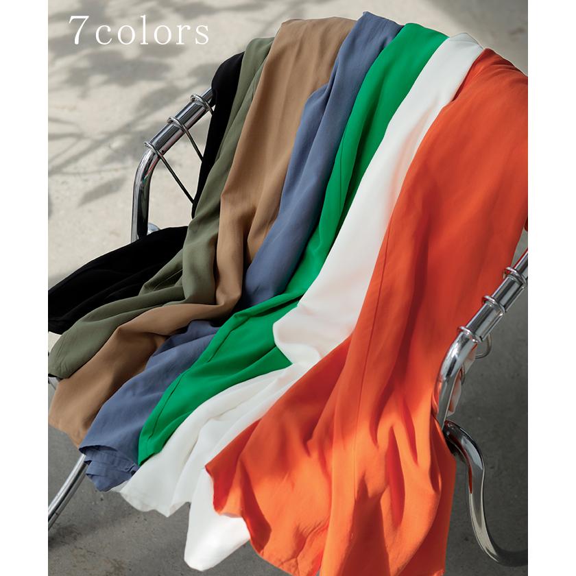 パンツ ワイド 選べる 丈 接触冷感 レディース ワイドパンツ ロング ロングパンツ 体型カバー ボトムス ボトム | HUG.U | 14