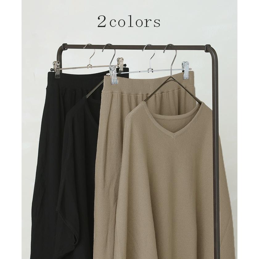 セットアップ 2点セット 鹿のこ チクチクしない 鹿の子 ニット Tシャツ セットアップ トップス チュニック | HUG.U | 11