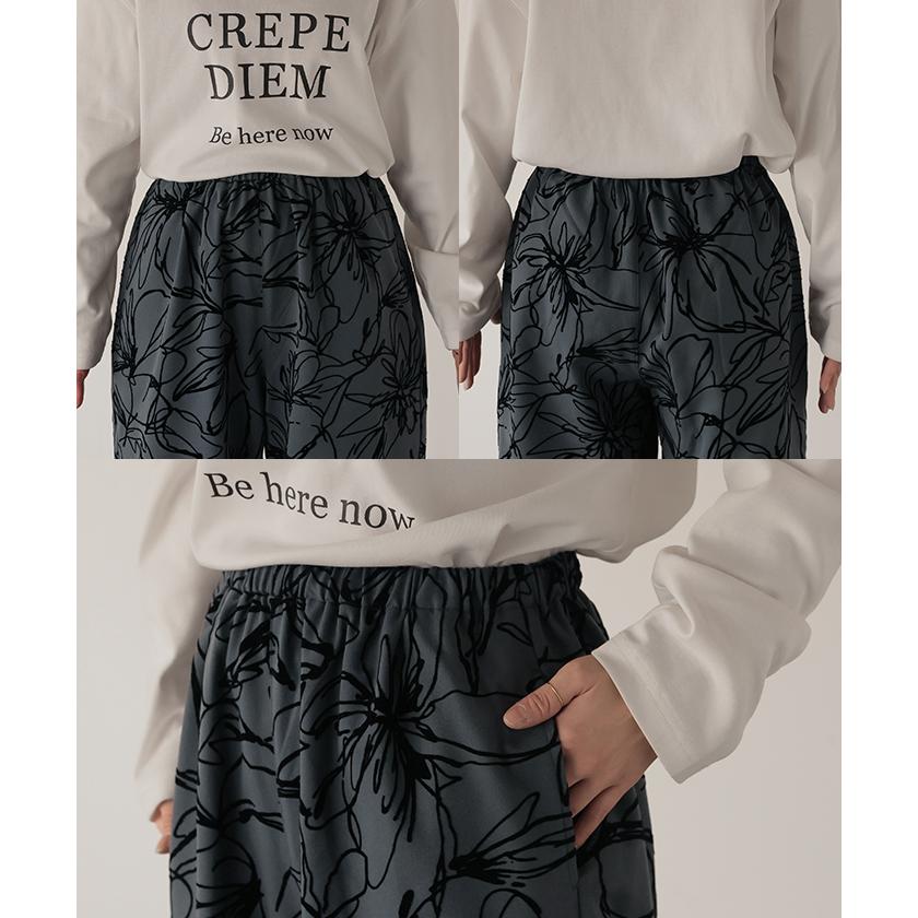 Y's ワイズ ヨウジヤマモト 花柄総柄 ガウチョパンツ ワイドパンツ 華麗 ヨウジヤマモト ワイズ Y's 花柄総柄 ワイド ガウチョ