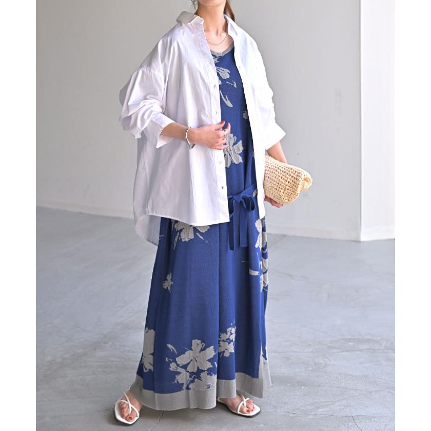 HUG.U（ハグユー） ワンピース ジャガード ニット 花柄 ワンピ