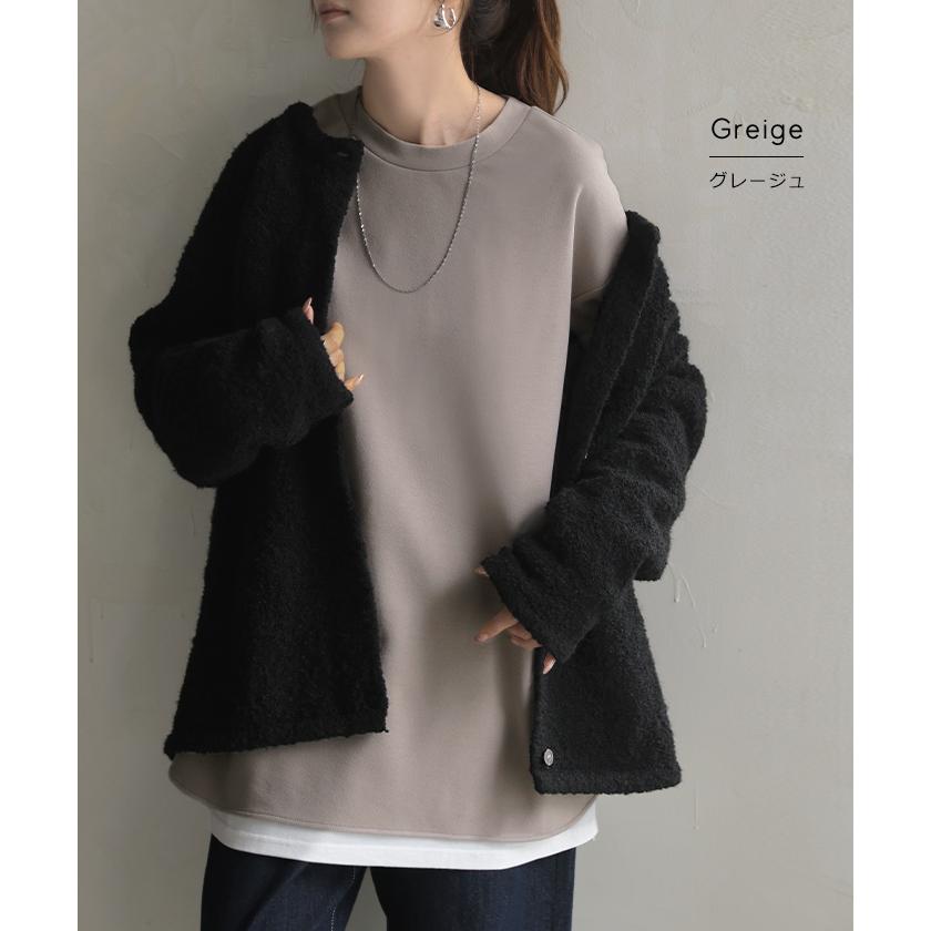 ロンT ブラウス レディース トップス シャツ 長袖 Tシャツ カットソー ロング ティーシャツ チュニック | HUG.U | 24