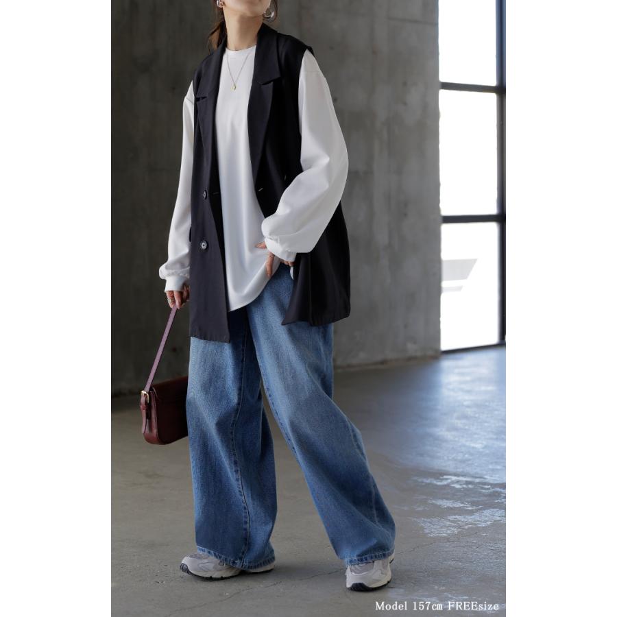 ロンT ブラウス レディース トップス シャツ 長袖 Tシャツ カットソー ロング ティーシャツ チュニック | HUG.U | 16