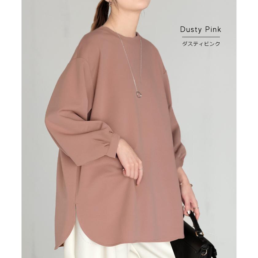 ロンT ブラウス レディース トップス シャツ 長袖 Tシャツ カットソー ロング ティーシャツ チュニック | HUG.U | 20