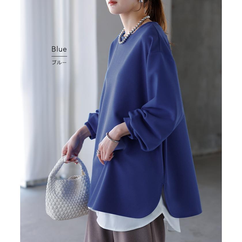 ロンT ブラウス レディース トップス シャツ 長袖 Tシャツ カットソー ロング ティーシャツ チュニック | HUG.U | 21