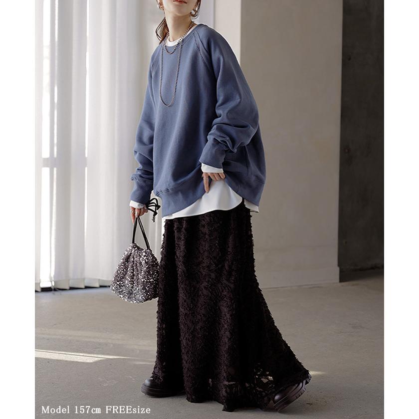 ロンT ブラウス レディース トップス シャツ 長袖 Tシャツ カットソー ロング ティーシャツ チュニック | HUG.U | 04