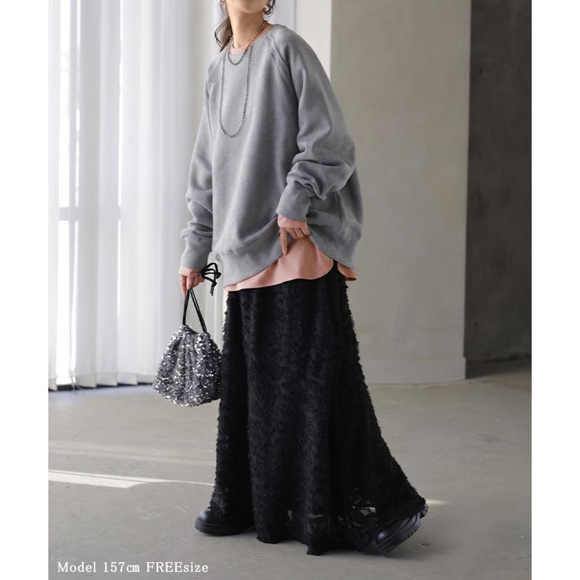 ロンT ブラウス レディース トップス シャツ 長袖 Tシャツ カットソー ロング ティーシャツ チュニック | HUG.U | 09