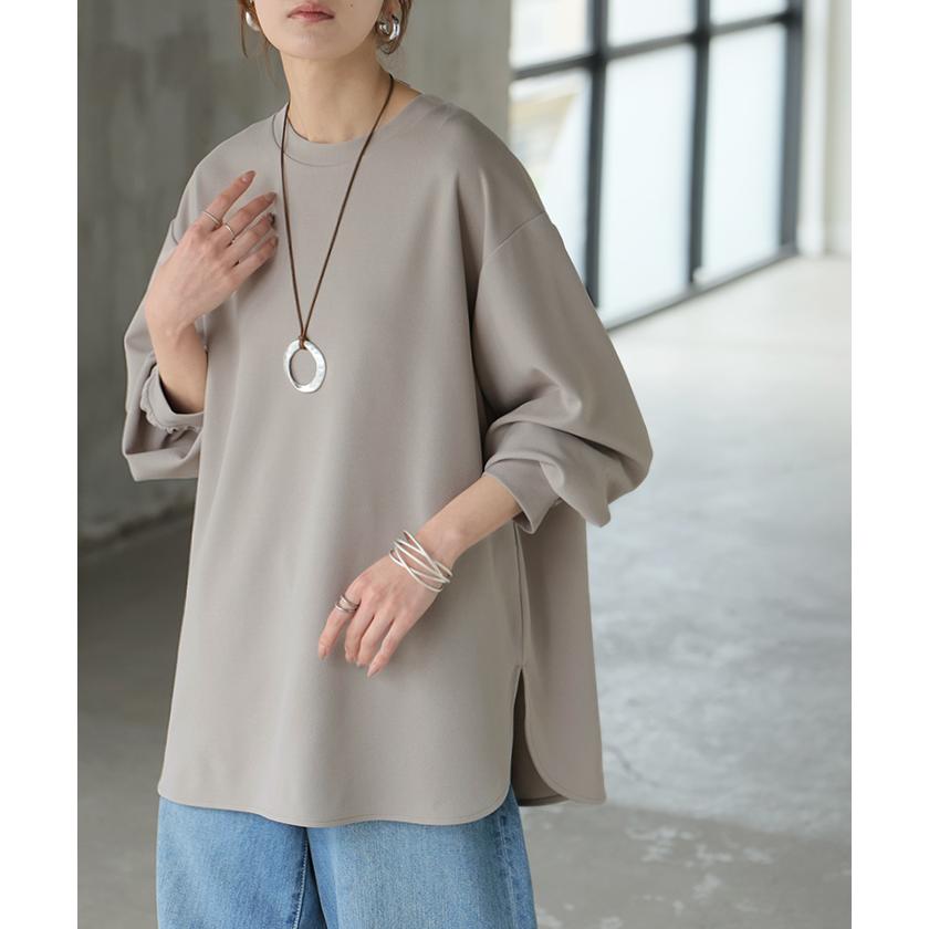 ロンT ブラウス レディース トップス シャツ 長袖 Tシャツ カットソー ロング ティーシャツ チュニック | HUG.U | 12